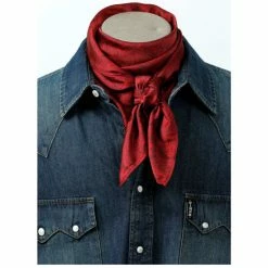 Cheap 💯 Cinch Men's Red Paisley Print Wild Rag Burgundy 🤩