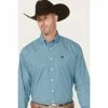 Best reviews of 😉 Cinch Men's Diamond Geo Print Button-Down Western 👕 Shirt Blue 🎁