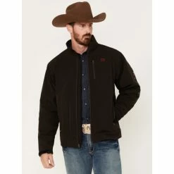 Discount 🤩 Cinch Men's Logo Softshell Jacket - Big & Tall Brown 👍