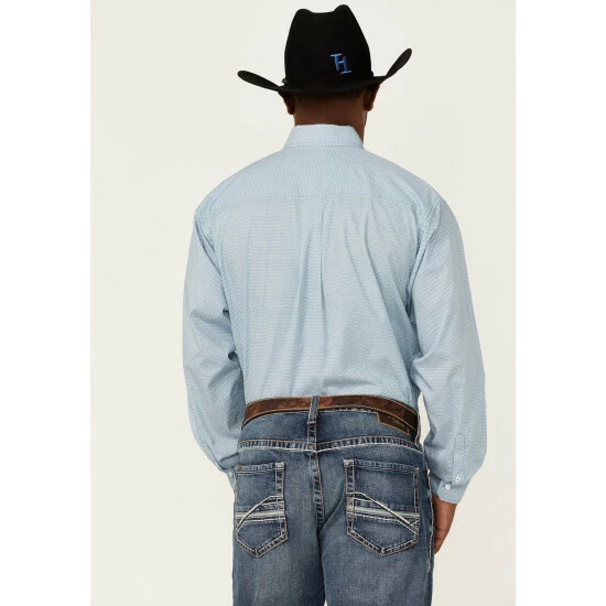 Best deal π― Cinch Men's Teal All-Over Print Long Sleeve Button-Down Western π Shirt β - Image 4