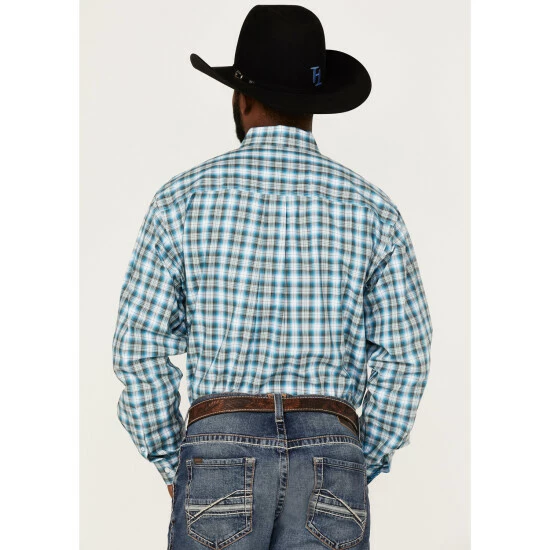 Hot Sale β Cinch Men's Large Plaid Long Sleeve Button-Down Western π Shirt White β¨ - Image 4