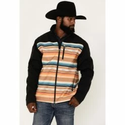 Buy π Cinch Men's Southwestern Logo Softshell Jacket Multi β€οΈ