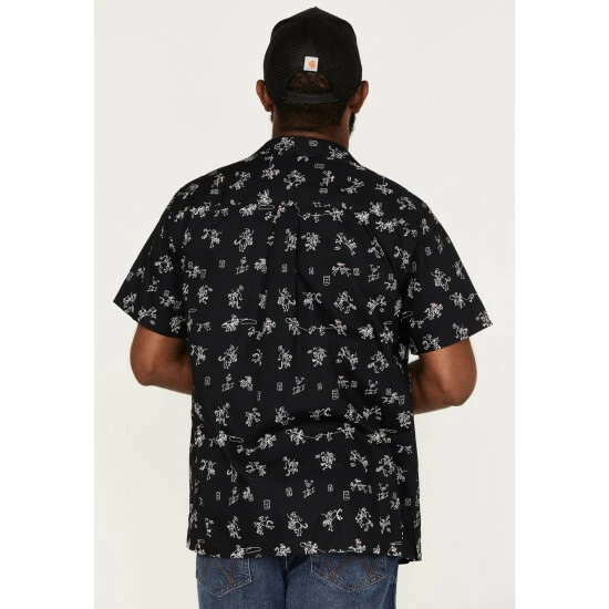 Flash Sale 𧨠Cinch Men's Camp Yee-Haw Rodeo Print Button-Down Western π Shirt Black βοΈ - Image 4