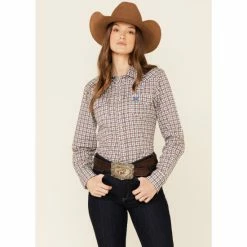 Best deal 😀 Cinch 👩 Women's Multi Geo Print Long Sleeve Snap Western Core 👕 Shirt 😀