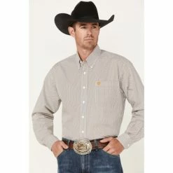 Best deal π€© Cinch Men's Vertical White Print Long Sleeve Button-Down Western π Shirt β