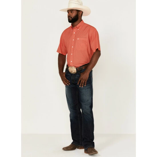 Top 10 π Cinch Men's Arena Flex Red All-Over Print Short Sleeve Button-Down Stretch Western π Shirt π₯° - Image 2