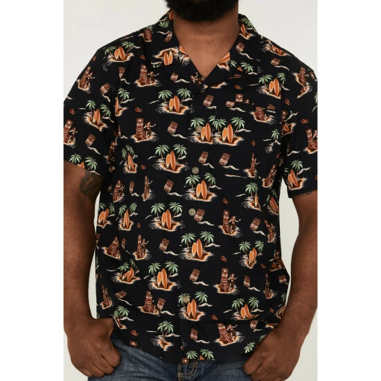 Flash Sale π Cinch Men's Camp Aloha Hawaiian Western π Shirt Black β¨ - Image 3