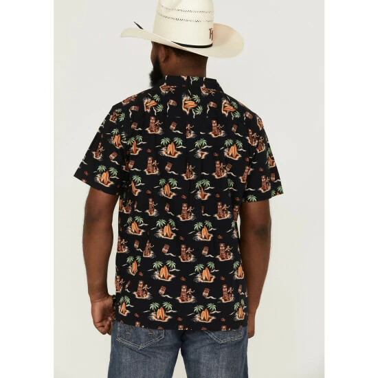 Flash Sale π Cinch Men's Camp Aloha Hawaiian Western π Shirt Black β¨ - Image 4