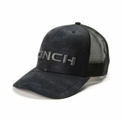 Deals ⌛ Cinch Men's Embroidered Logo Mesh Trucker Cap Black 🎉