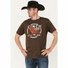 Deals 🎉 Cinch Men's Lead This Life Logo Graphic T-Shirt Brown 👍