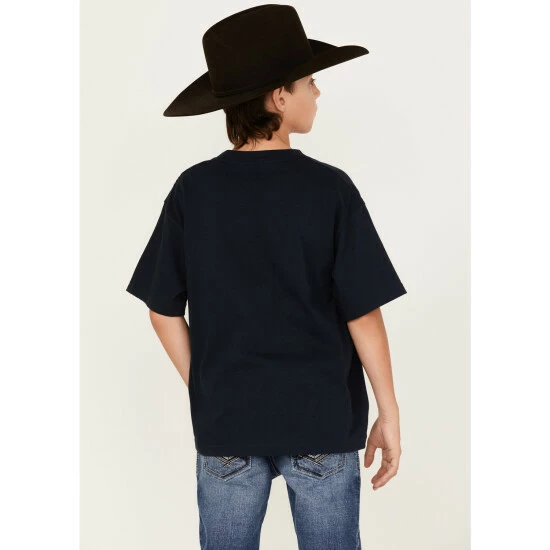 Outlet β Cinch Boys' Best In The West Logo Graphic T-Shirt Navy π€© - Image 4