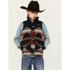 Wholesale 😍 Cinch Boys' Southwestern Print Quilted Vest Blue ⭐