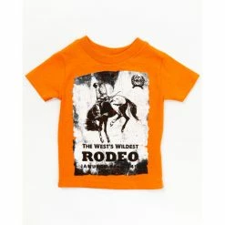Brand new 🤩 Cinch Infant-Boys' Wildest Rodeo Graphic T-Shirt Orange 🧨
